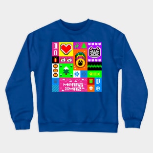 happy pixel Crewneck Sweatshirt